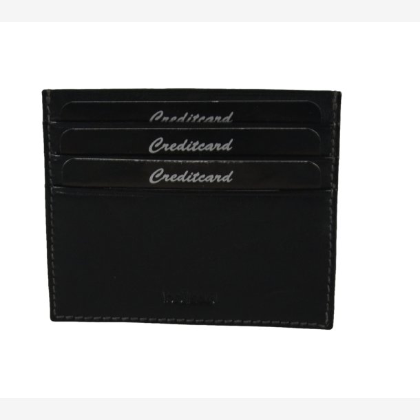 Belsac sort herre kortholder i skind med plads til flere kort