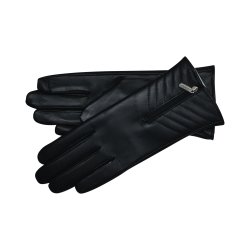 Belsac skindhandske i sort med lynls/881