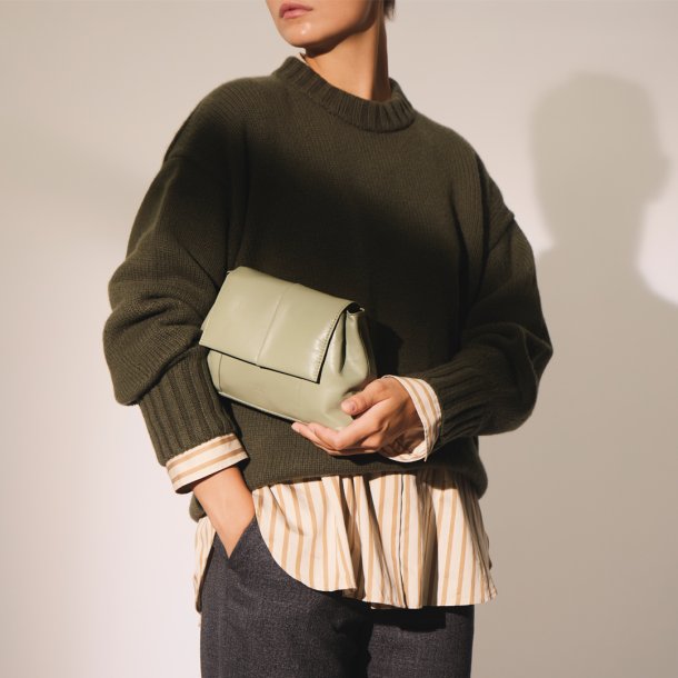 Osiris, Belsac mist crossbody/clutch i bldt skind med aftagelig rem