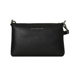 Masami, Belsac sort crossbody i skind med overslag og fine detaljer