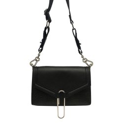 Masami, Belsac sort crossbody i skind med overslag og fine detaljer